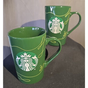 Starbucks Christmas Coffee Mugs 16 Oz Mermaid Logo 2020 Set Of 2